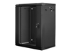 Picture of Lanberg Rack Wandschrank 19" 15U/600X450 Glastür schwarz