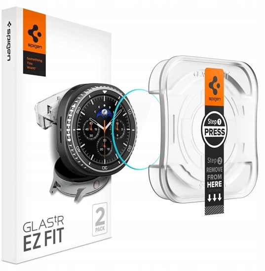 Picture of SZKO HARTOWANE SPIGEN GLAS.TR EZ-FIT 2-PACK GALAXY WATCH 8 CLASSIC (46 MM) CLEAR