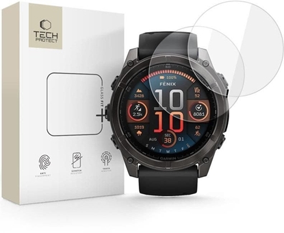 Attēls no SZKO HARTOWANE TECH-PROTECT GLASS FIT+ 2-PACK GARMIN FENIX 8 (51 MM) CLEAR
