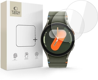 Picture of SZKO HARTOWANE TECH-PROTECT GLASS FIT+ 2-PACK SAMSUNG GALAXY WATCH 4 / 5 / 6 / 7 / FE (40 MM) CLEAR