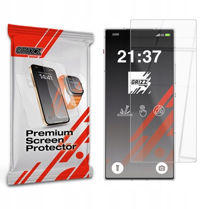 Picture of Szko hybrydowe GrizzGlass HybridGlass do ZTE nubia RedMagic 10 Air