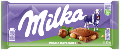 Picture of Šokolādes tāfelīte MILKA Whole Hazelnuts 95g