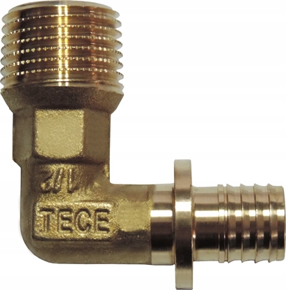 Изображение Tece Nypel przejciowy ktowy GZ 16x1/2" mosidz - 707516