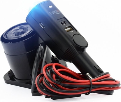 Изображение Technaxx Alarm samochodowy Technaxx do 10m, pilot, USB (czarny)