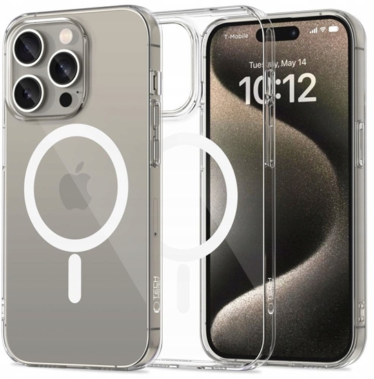 Изображение TECH-PROTECT FLEXAIR MAGSAFE IPHONE 15 PRO CLEAR