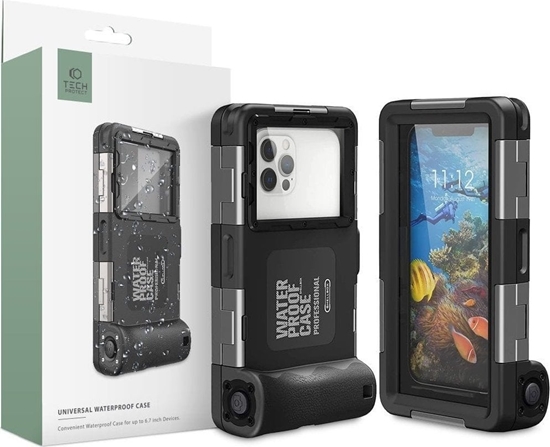 Picture of TECH-PROTECT IPX8 UNIVERSAL DIVING WATERPROOF CASE BLACK
