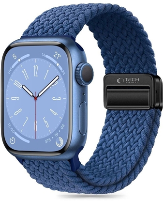 Изображение TECH-PROTECT NYLONMAG APPLE WATCH 6 / 7 / 8 / 9 / 10 / SE (40 / 41 / 42 MM) MONTEGO BLUE