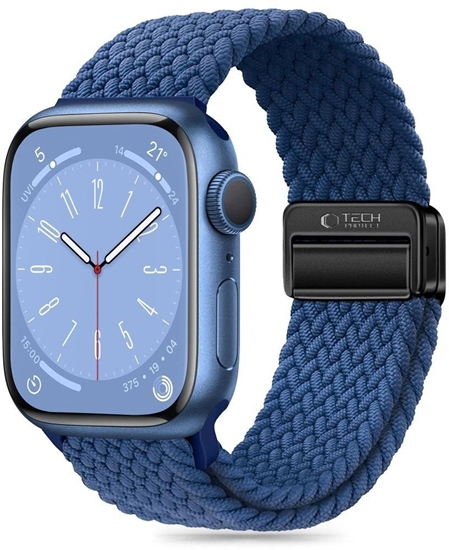 Изображение TECH-PROTECT NYLONMAG APPLE WATCH 6 / 7 / 8 / 9 / 10 / SE (40 / 41 / 42 MM) MONTEGO BLUE