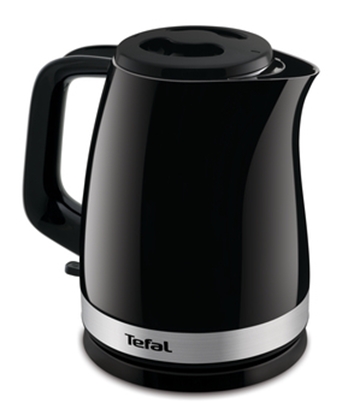 Attēls no Tefal Delfini Vision KO150F30 electric kettle 1.5 L 2400 W Black, Stainless steel
