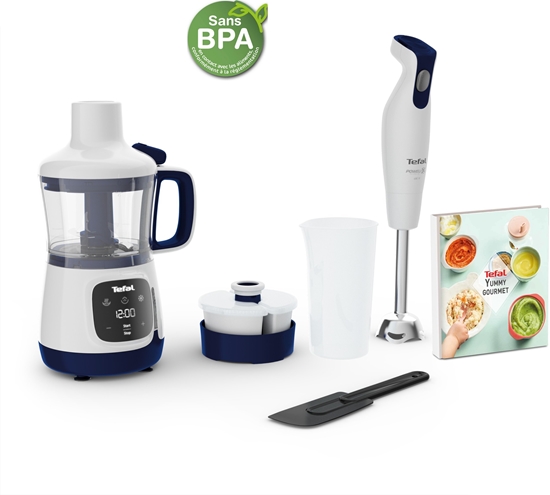 Изображение Tefal Yummy Gourmet HB55W4 0,8 l Blender z funkcj gotowania 600 W Biay