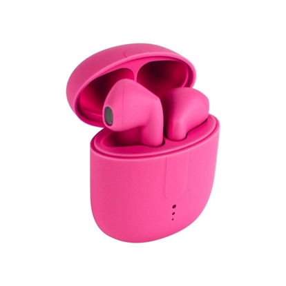Picture of TelForceone Setty Bluetooth earphones TWS with a charging case STWS-16 pink