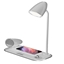 Picture of Tellur Nostalgia Wireless Desk Charger, Bluetooth Speaker, Desk Lamp white