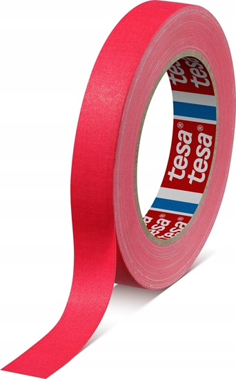 Picture of Tesa tesaband fabric tape, 25m x 19mm, neon pink