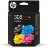 Picture of Tinte kasete HP 308 Black/Colour Combo 2 pack