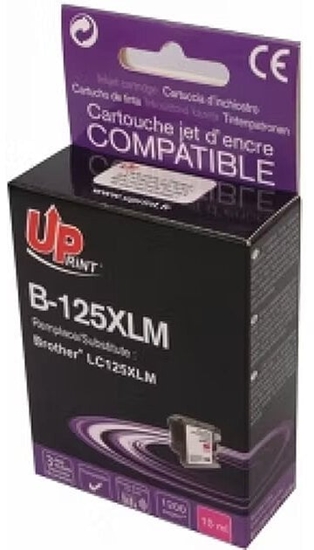 Изображение Tintes kārtridžs UPrint Brother LC125XLM Magenta