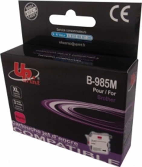 Изображение Tintes kārtridžs UPrint Brother LC985M Magenta 