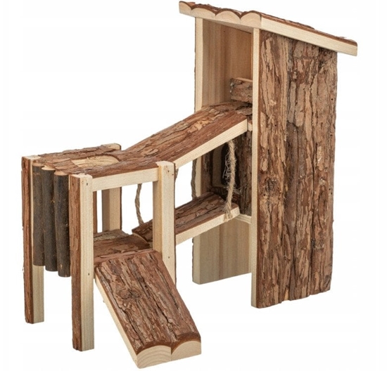 Picture of Tjorven, plac zabaw, dla gryzoni, drewno naturalne, 32 x 19 x 29 cm