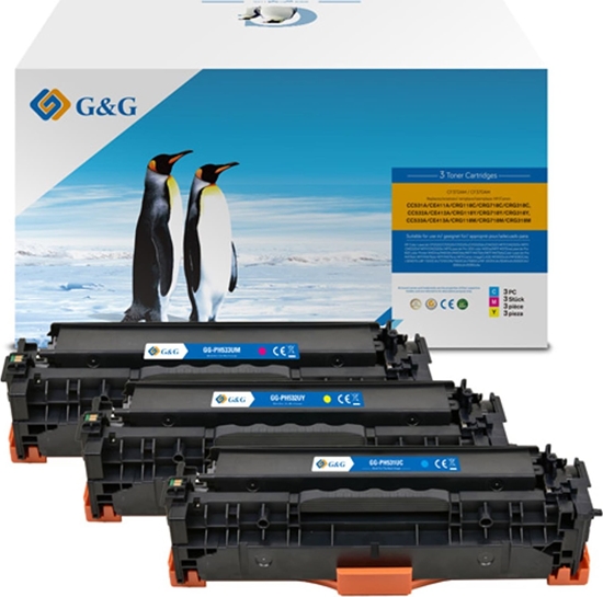 Picture of Toner G&G G&G kompatybilny toner z HP CC531A, CE411A, CF381A, Canon CRG118, CRG718, C, NT-PH531UC, HP 304A, cyan, 2800s