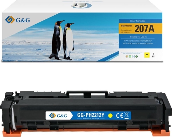 Picture of Toner G&G G&G kompatybilny toner z HP W2212A, NT-PH2212Y, HP 207A, yellow, 1250s
