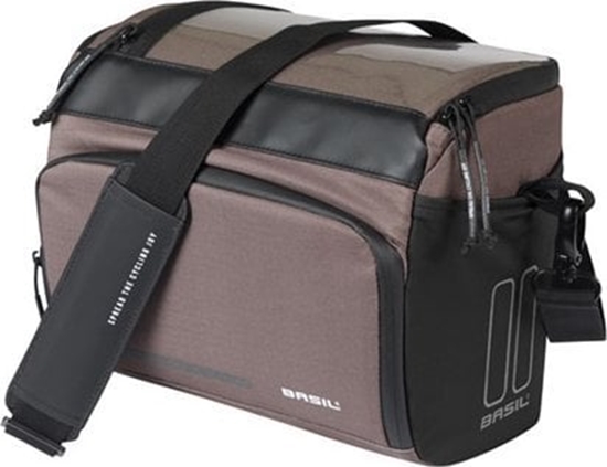 Picture of Torba na kierownic BASIL MOVE HANDLEBAR BAG, KF z adapterem do mocowania, 7-8L, wodoodporna, Brown (NEW 2025)