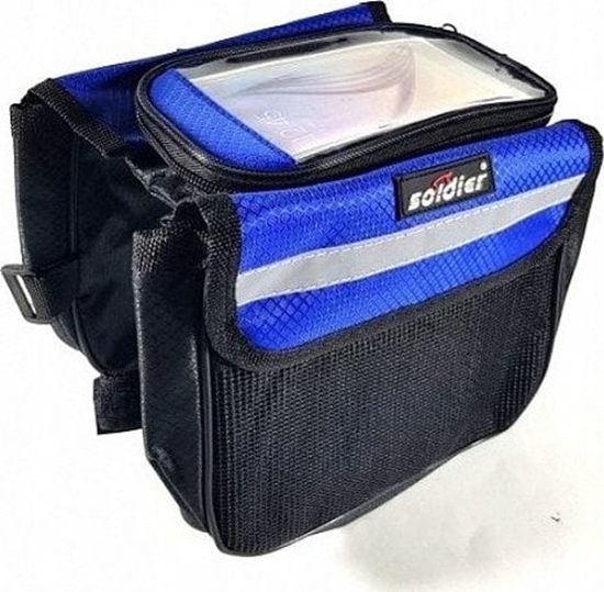 Picture of TORBA ROWEROWA POKROWIEC ROWEROWY SAKWA NA TELEFON WODOODPORNY UCHWYT