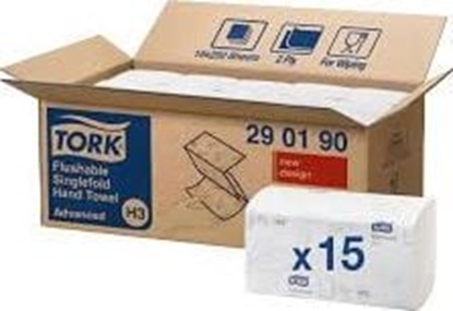 Picture of Tork Rcznik w skadce zz tork singlefold atworozpuszczalny biay 15szt.