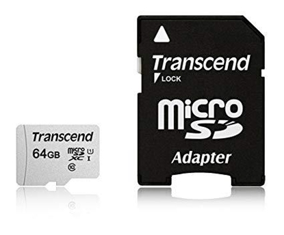 Picture of Transcend microSDXC 300S-A  64GB Class 10 UHS-I U1