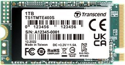 Picture of Transcend SSD MTE400S        1TB NVMe PCIe Gen3x4 3D