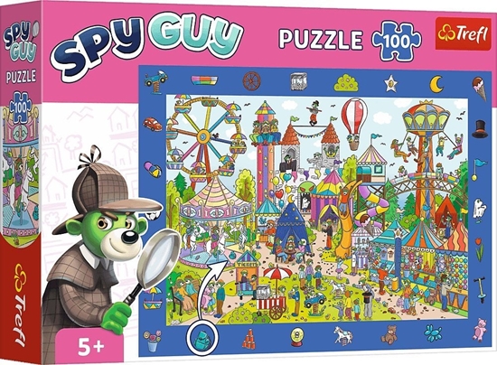 Изображение Trefl Puzzle obserwacyjne Spy Guy Wesoe miasteczko 100 elementów