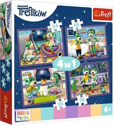 Изображение Trefl Puzzle Trefliki wieczorne rytuay Dobranoc 4w1