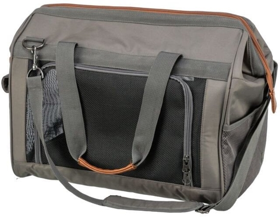 Picture of TRIXIE 28909, Soft pet carrier, Airline pet carrier, Dog, 10 kg, Top & front load, Grey