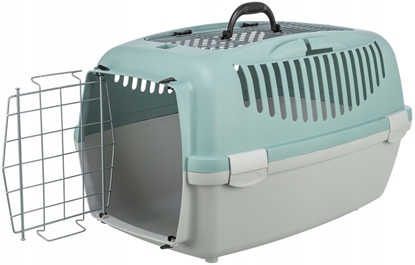 Attēls no Trixie Capri 3 Open Top transport box, S:40×38×61cm,light grey/sage