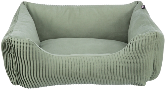 Picture of TRIXIE Marley, Bolster pet bed, Indoor, Dog, Green, Rectangular, Monochromatic