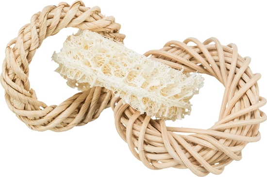 Picture of Trixie Zabawka naturalna, dla kawii domowych/królików, trukwa/rattan/licie kukurydzy, r.13 cm