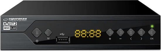 Picture of Tuner TV Esperanza EV107P Esperanza tuner cyfrowy dvb-t2 h.265/hevc ev107p