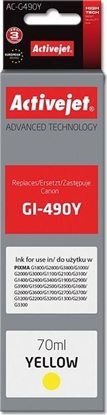 Attēls no Tusz Activejet Tusz AC-G490Y zamiennik Canon GI-490Y 70 ml óty