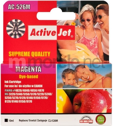 Attēls no Tusz Activejet tusz ACC-526MN / CLI-526M (magenta)
