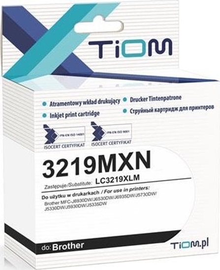 Picture of Tusz Tiom Tusz Tiom do Brother 3219MXN | LC3219XLM | 1500 str. | magenta