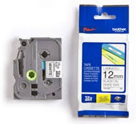 Picture of TZe-231 uzlīmju lente melns uz balta 12mm