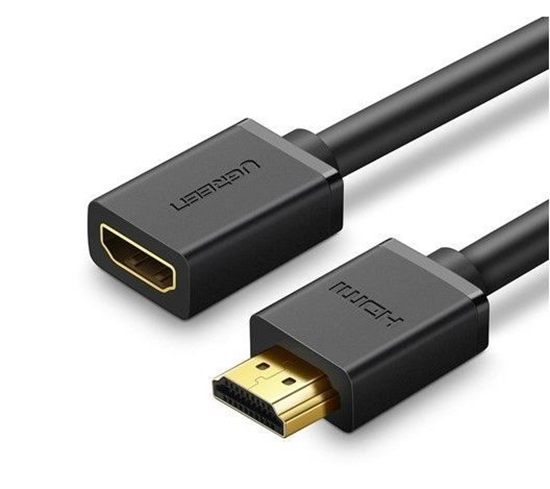 Picture of Ugreen Cable cord adapter plug HDMI extension cable (female) - HDMI (male) 4K 10.2 Gbps 340 Mhz audio ethernet 0.5 m Black