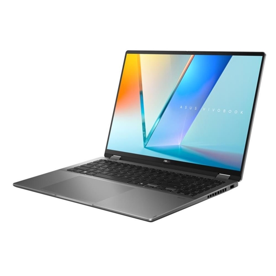 Изображение Ultrabook|ASUS|VivoBook Flip|TP3607SH-RJ013W|CPU  Intel Core Ultra|u7-258V|2200 MHz|16"|Touchscreen|2880x1800|RAM 16GB|LPDDR5x|SSD 1TB|NVIDIA® GeForce RTXT 5050 Laptop GPU|8GB|ENG|Card Reader Micro SD|Windows 11 Home|Grey|1.8 kg|90NB15S1-M001F0