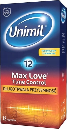 Picture of UNIMIL UNIMIL_Max Love Time Control nawilane lateksowe prezerwatywy 12szt