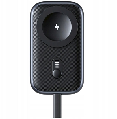 Attēls no inductive charger for Apple Watch Usams CD245 2-in-1 with 1200mAh powerbank + USB-C cable titanium