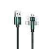 Picture of USAMS Kabel pleciony obrotowy U60 2A microUSB ziel