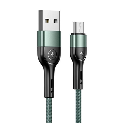 Picture of USAMS Kabel pleciony U55 2A micro USB zielony|gree