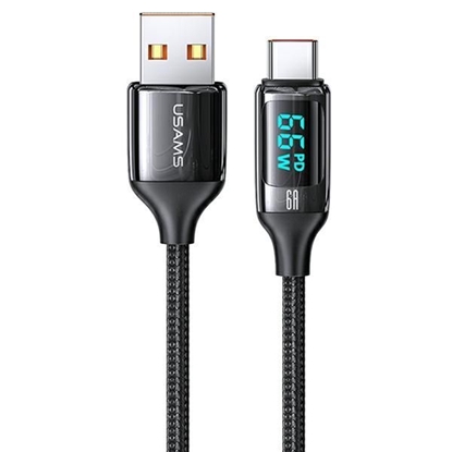 Picture of USAMS U78 USB-C braided cable  1,2 m LED 6A ātrā u