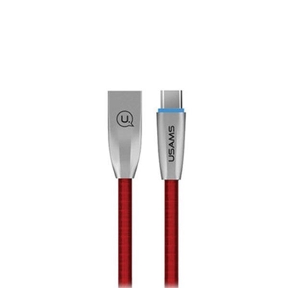 Picture of USAMS Kabel pleciony U-Light USB-C czerwony|red 1,