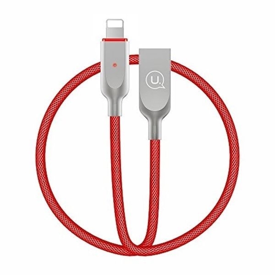 Picture of Kabel USB Usams USB-A - Lightning 1.9 m Czerwony (IPYSUSB203)