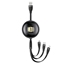 Picture of USAMS Kabel U69 3w1 1m czarny|black (lightning|mic
