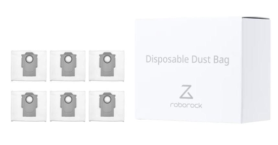 Picture of Vacuum Cleaner Accessory|ROBOROCK|Disposable Dust Bag 6pcs|White|For OC0/Q70+/Q70 Max+/OC5/Q75+/Q75 Max+/Q55+/O35/S75 MaxV Ultra/S70 Pro Ultra/S80 Pro Ultra/S85 Pro Ultra/OC0-D/S80+/Q80 Max+/OC5-D/S85+/Q85 Max+/Q55 Pro+/S70 Max Ultra/S75 Max Ultra/Q55 Ma